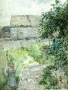 Carl Larsson katt pa tradgardsgangen Spain oil painting artist